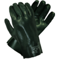 Green PVC  glove - 27cm